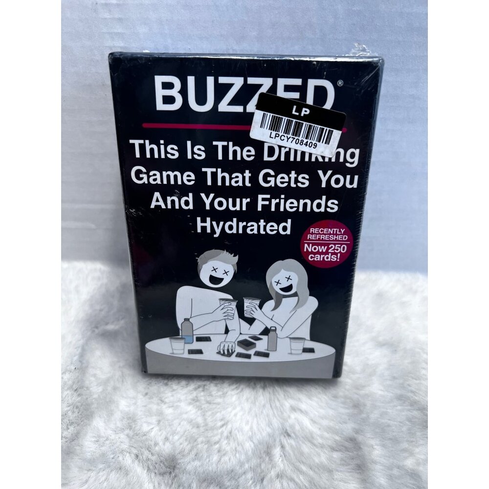 Buzzed Drinking Game Card Set 250 Cards Party Fun For Friends & Adults
